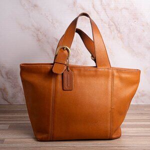 Vintage Coach Waverly Tote 4133 in Tan Brown Leather